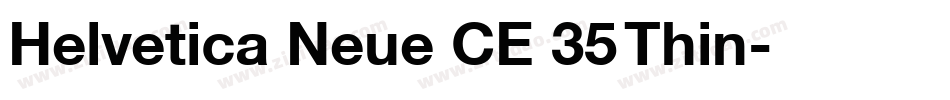 Helvetica Neue CE 35 Thin字体转换